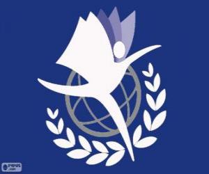 пазл Логотип ЮНИТАР, Институт Организации Объединенных Наций по обучению и исследованиям